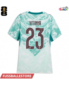 Günstige Portugal Vitinha #23 Auswärtstrikot Damen WM 2026 Kurzarm
